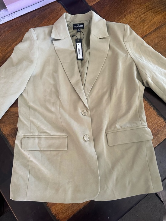 Steve Madden Jackets & Blazers - Steve Madden light  olive green boyfriend blazer NWTs size small.